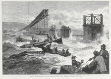 Tay Bridge disaster, Scotland, 28 December 1879. Artist: Unknown