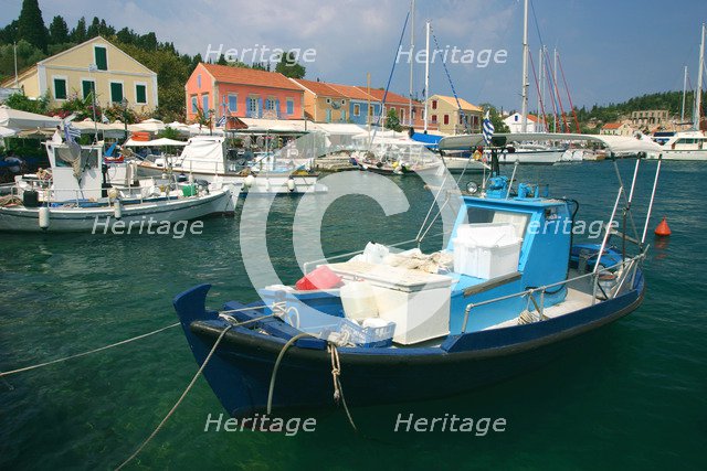 Fiskardo harbour, Kefalonia, Greece.