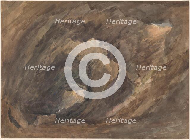 Grotto Interior, c.1850. Creators: David Cox, David Cox the elder.