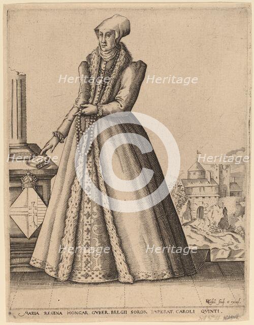 Mary, Queen of Hungary. Creator: Karel van Sichem.