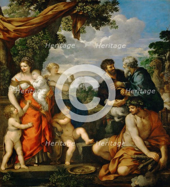 Covenant between Jacob and Laban, 1630-1635. Creator: Cortona, Pietro da (1596-1669).