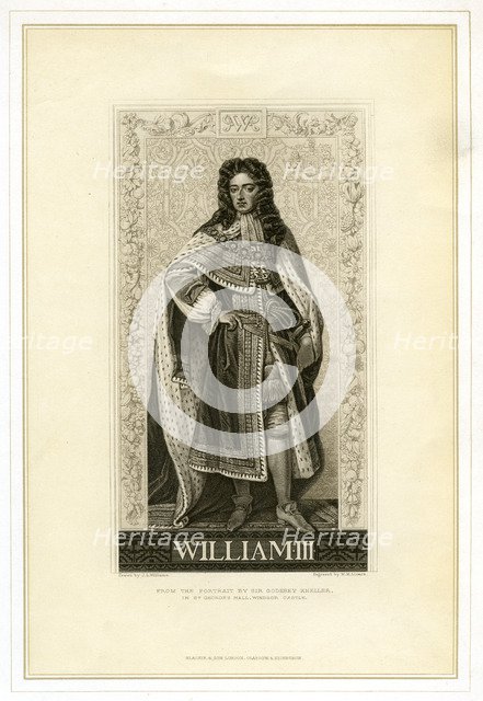 William III, King of England, Scotland and Ireland, (19th century).Artist: William Home Lizars