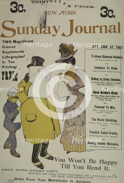 New York Sunday journal. 1895, c1893 - 1897. Creator: Unknown.