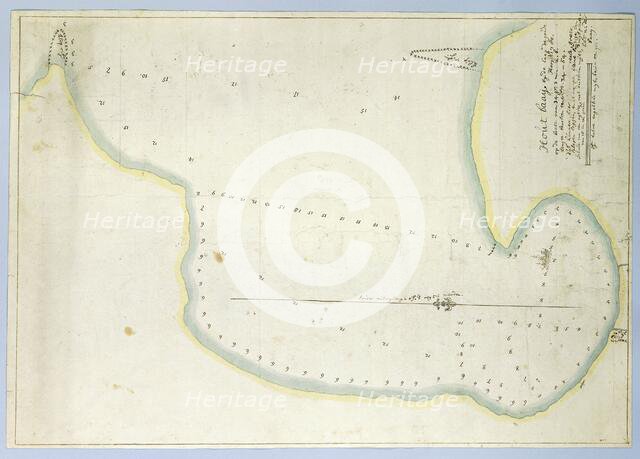 Map of Hout Bay, 1780. Creator: Robert Jacob Gordon.
