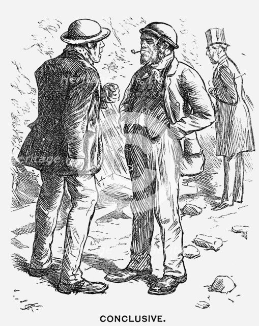 'Conclusive', 1866. Artist: Charles Samuel Keene