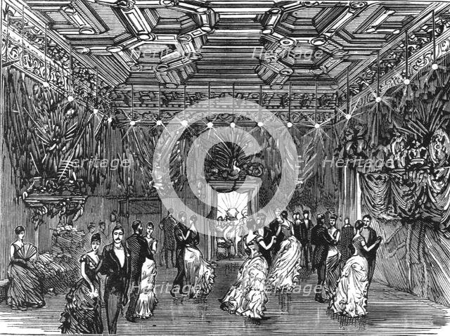 'Reception and Ball at Dover House, the official residence of Lord Dalhousie; The Ball Room', 1886.  Creator: Unknown.