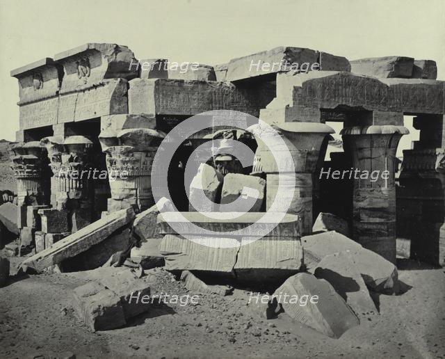 Kom Ombo, c. 1858. Creator: Francis Frith (British, 1822-1898); William Mackenzie.