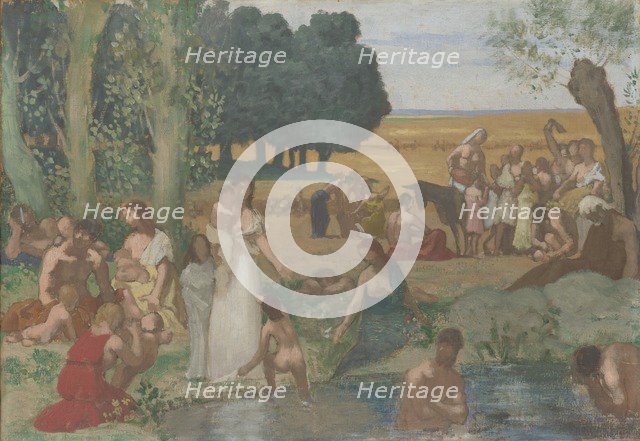 Summer, before 1873. Artist: Puvis de Chavannes, Pierre Cécil (1824-1898)