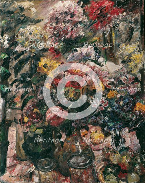 Still Life with Chrysanthemums and Amaryllis, 1922. Creator: Corinth, Lovis (1858-1925).