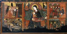  'Frontal of the Mother of God', tempera on wood, from Bellver de Cerdanya. The painting is divid…