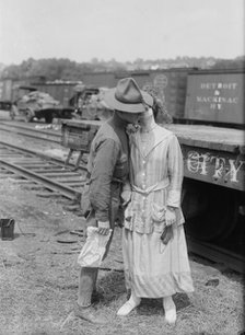 Goodbye to 1st field artillery, between c1915 and c1920. Creator: Bain News Service.