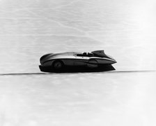 Donald Healey's Austin Healey attempting a Land Speed Record, 1953. Artist: Unknown