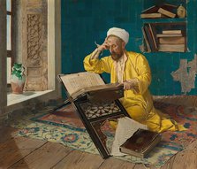 Meditating on the Koran, 1902. Creator: Osman Hamdi Bey.