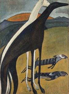 Greyhounds (Os Galgos), 1911. Creator: Souza-Cardoso, Amadeo de (1887-1918).