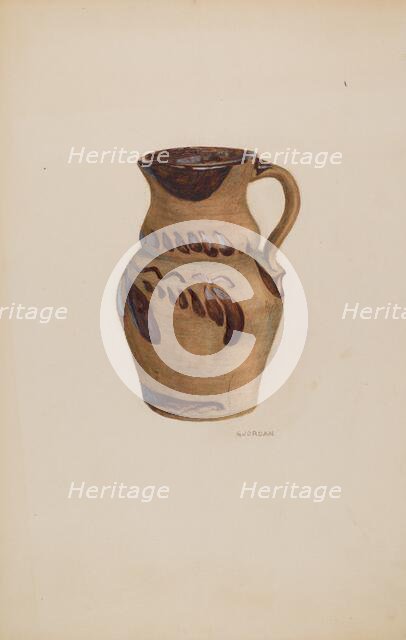 Pitcher, c. 1941. Creator: Genevieve Jordan.