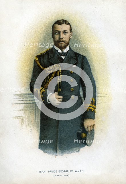 Prince George of Wales, Duke of York, 1890-1893. Artist: Unknown