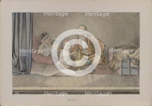 Tatars, 1862. Creator: Znamensky, Mikhail Stepanovich (1833-1892).