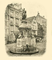 'Place De La Pucelle, Rouen', 1890.   Creator: Unknown.