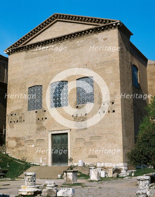 Exterior, Curia Julia or Senate House, Rome, Italy, Built in 44-29 BC (1995).  Creator: LTL.