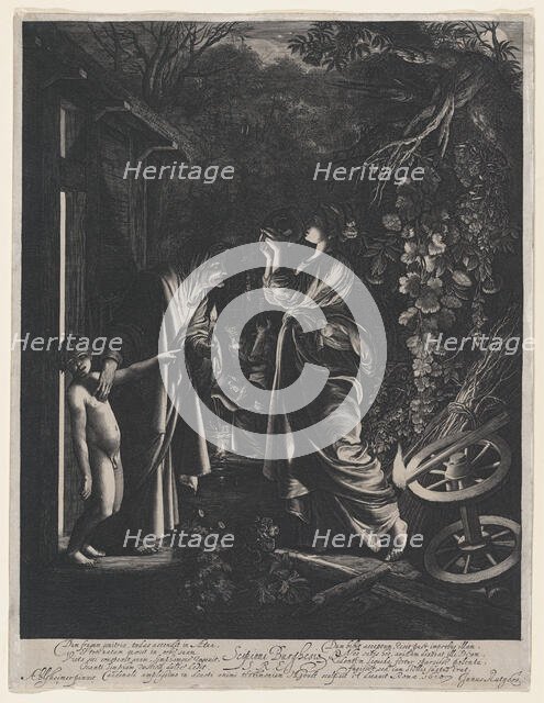 Ceres Seeking Her Daughter (The Mocking of Ceres), 1610. Creator: Hendrik Goudt.