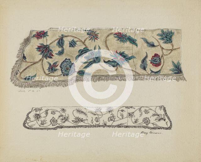 Crewel Embroidery, c. 1936. Creator: Mary Berner.