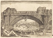 Ponte Vecchio, Florence, c. 1622. Creator: Jacques Callot.