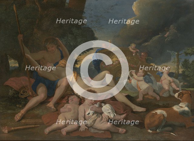 Venus and Adonis. Artist: Poussin, Nicolas (1594-1665)