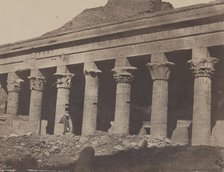 Nubie, Grand Temple d'Isis, a Philoe, Galerie Orientale, April 1850, printed 1852. Creator: Maxime du Camp.