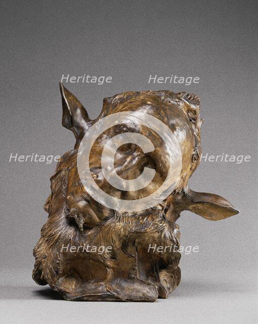 Head of a Faun, probably 1885. Creator: Jean-Joseph Carriès.