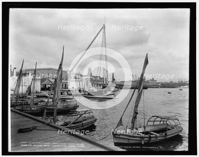 The Machine Wharf (Government Wharf) Havana, c1900. Creator: Unknown.