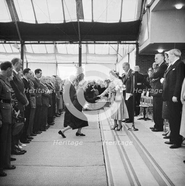 Ceremonial opening of Coryton Oil Refinery, Thurrock, Essex, 27/05/1954. Creator: John Laing plc.