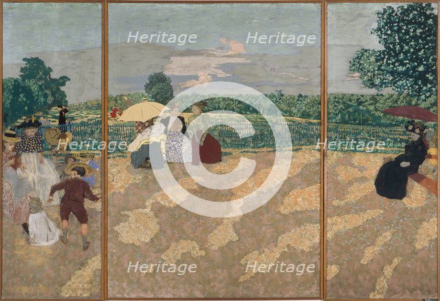 Public Gardens, 1894. Artist: Vuillard, Édouard (1868-1940)