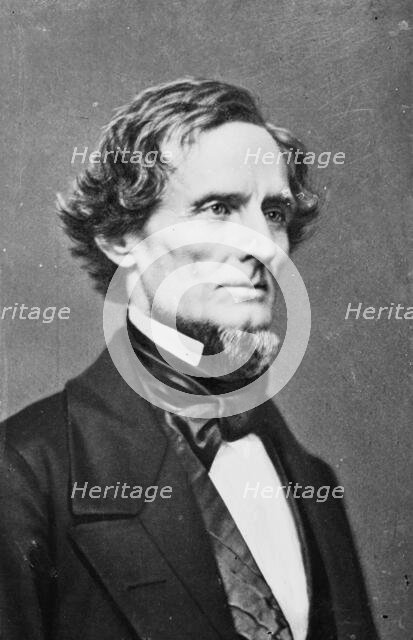 Jefferson Davis, between 1855 and 1865. Creator: Unknown.