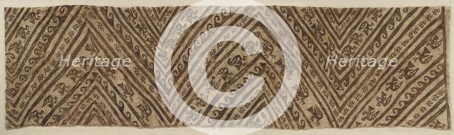 Painted Wrapping for Mummy, c.1100-1400 A.D.. Creator: Unknown.