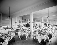 Girls' luncheon, Natural Food Conservatory, Niagara, N.Y., between 1900 and 1905. Creator: Unknown.