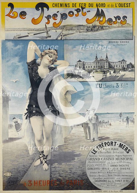 Le Tréport-Mers. Chemins de fer du Nord et de l'Ouest, 1897. Creator: Gray (Boulanger), Henri (1858-1924).