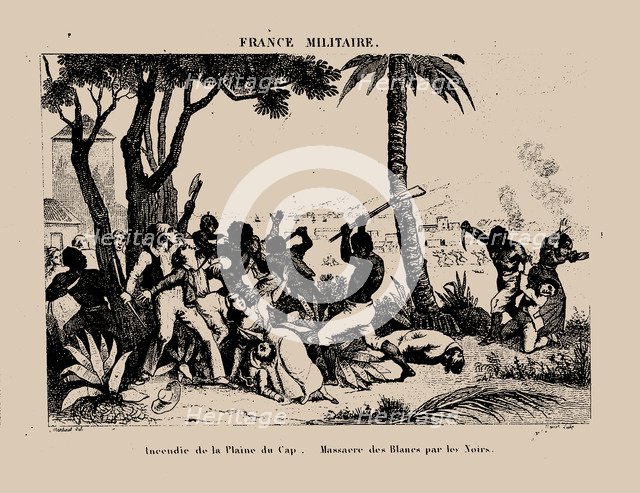 The Haitian Revolution. Slave rebellion on the night of 21 August 1791, 1833.