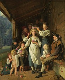 The Bridesmaid. Artist: Waldmüller, Ferdinand Georg (1793-1865)