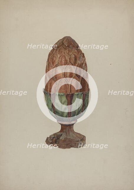 Finial, c. 1940. Creator: Marian Page.