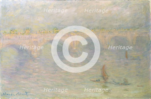 Waterloo Bridge, Sunlight Effect, 1899-1901. Artist: Monet, Claude (1840-1926)