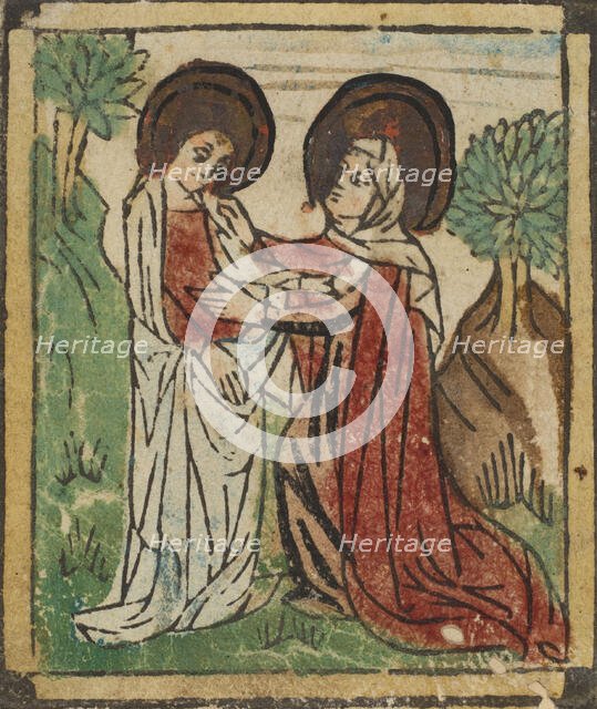The Visitation (Schr. 59), 15th century., 15th century. Creator: Anon.
