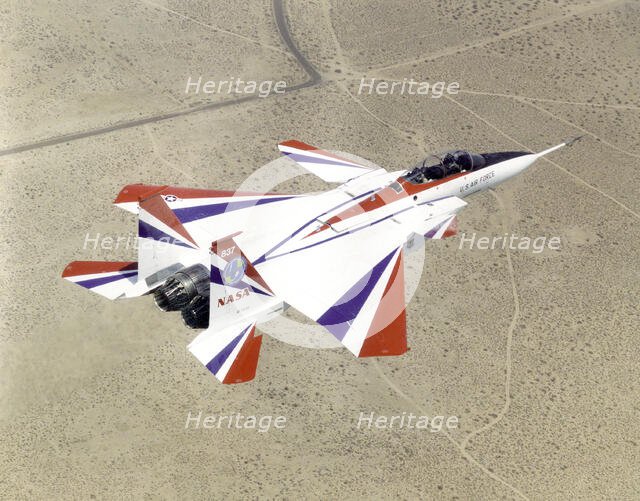 F-15B ACTIVE with Thrust Vectoring Nozzles, 1997. Creator: Carla Thomas.