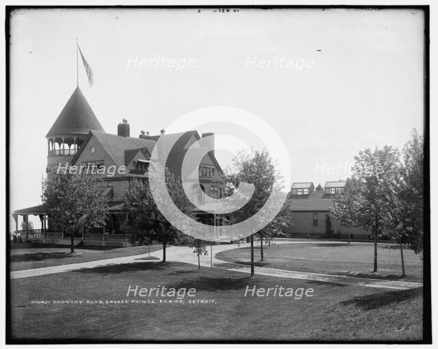 Country club, Grosse Pointe Farms, Detroit [sic], between 1890 and 1901. Creator: Unknown.