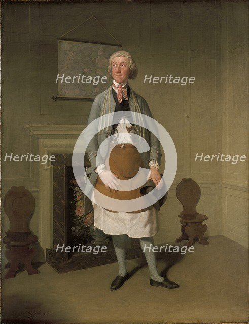 Mr Suett as Dicky Gossip in 'My Grandmother', 1797. Artist: Samuel de Wilde.