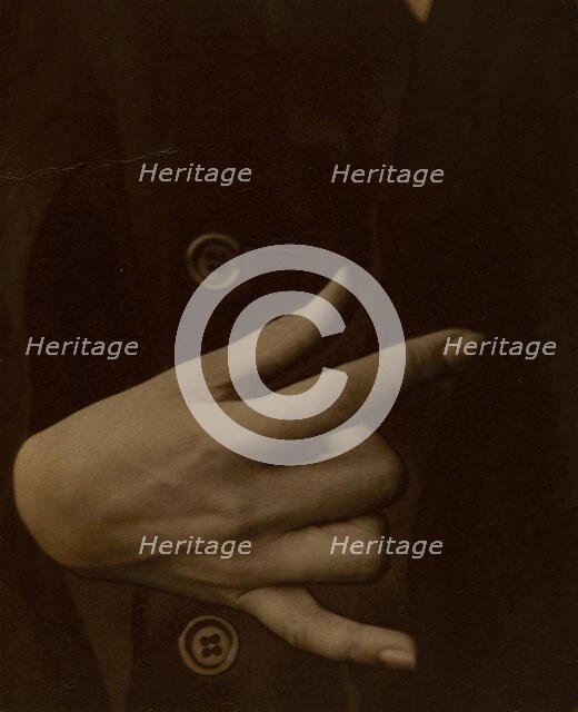 Georgia O'Keeffe - Hand, 1918. Creator: Alfred Stieglitz.