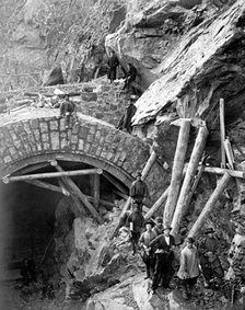 An Underpass 42.4 Sazhens long at Verst 15, 1900-1904. Creator: Unknown.