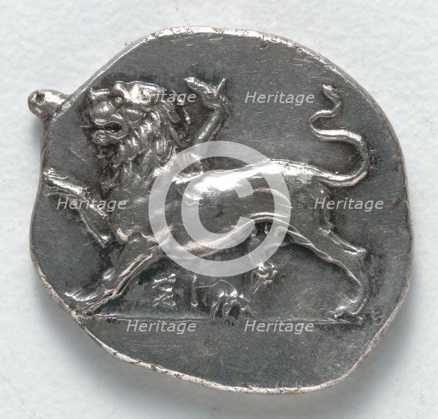 Drachma: Chimera (obverse), 400-323 BC. Creator: Unknown.