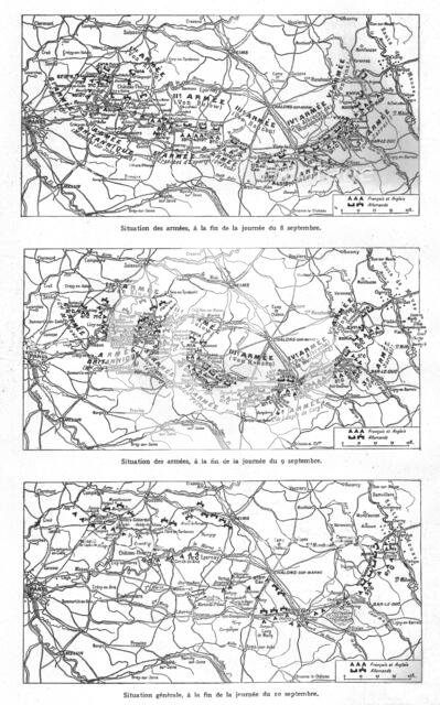 ''Les Jours decisifs de la Marne; 8, 9, 10 septembre ', 1914. Creator: Unknown.