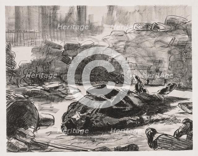 Civil War (Scene of the Commune of Paris), 1871. Creator: Edouard Manet (French, 1832-1883).