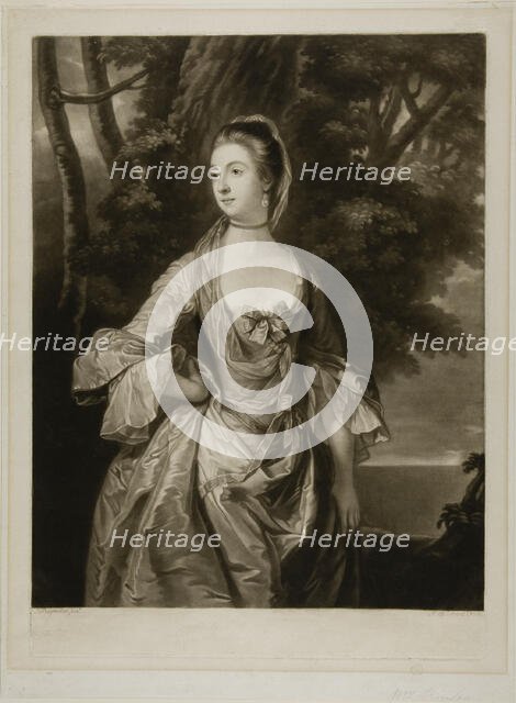 Mrs. Bonfoy, c. 1754. Creator: James McArdell.